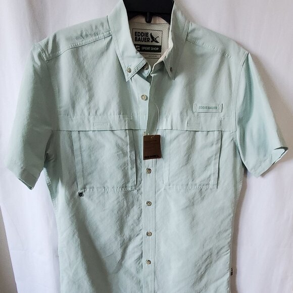 NWT! Men's Eddie Bauer Rainer Ripstop Shirt - UPF 50+ Size: S Great Gift! - Picture 7 of 10